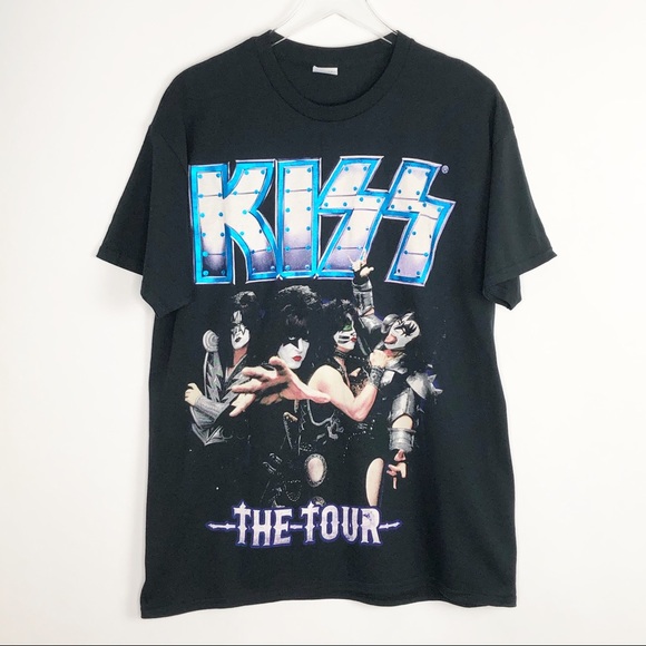 Gildan Tops - KISS Graphic Band Tee Tour 2012 Rock L